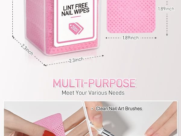 Nail Wipes Lint-Free XJM0501 300Pcs